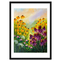 Impasto Wildflower Meadow Painting