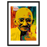 Mahatma Gandhi Colorful Abstract Art thumbnail