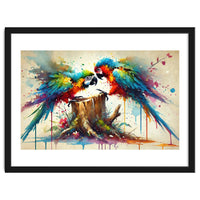 Tropical Macaw Pair
