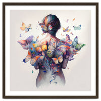 Watercolor Butterfly Embrace