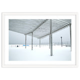 Sunshade site in the winter beach thumbnail