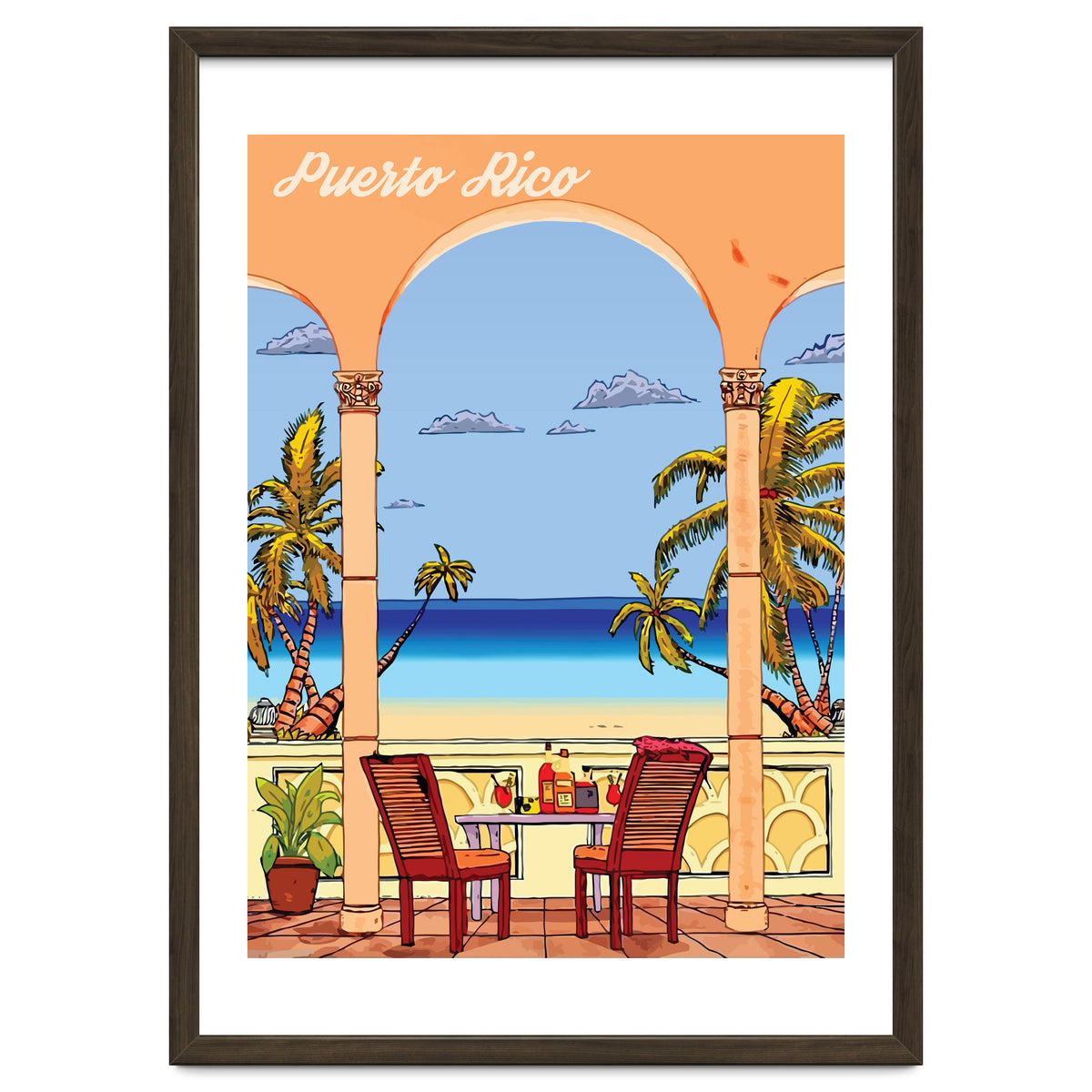 View on Puerto Rico Coast