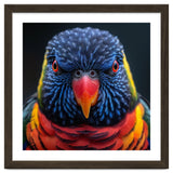 Close Up Of A Colorful Rainbow Lorikeet Bird thumbnail