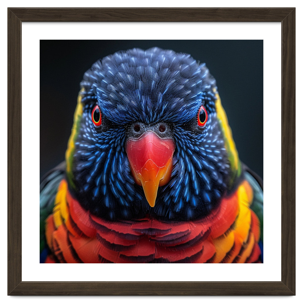 Close Up Of A Colorful Rainbow Lorikeet Bird