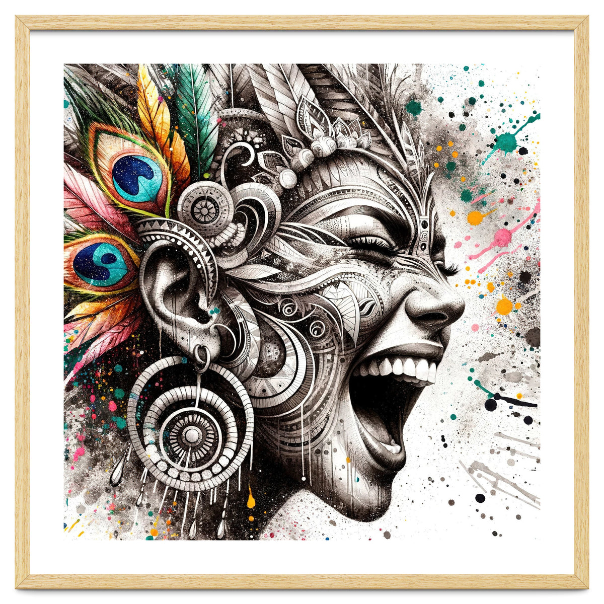 Carnival Scream Portrait