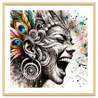 Carnival Scream Portrait