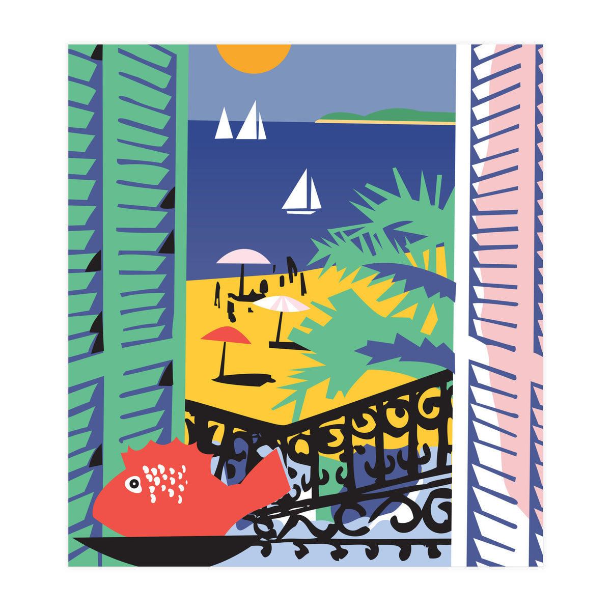 Crikvenica, View From a Window (Print Only)