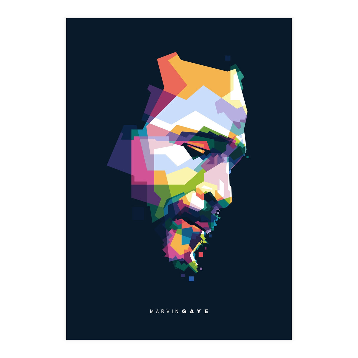 Marvin Gaye Pop Art WPAP (Print Only)