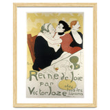 Henri de Toulouse-Lautrec: Poster for the novel Reine de joie, moeurs du demi-monde by Victor Joze. thumbnail