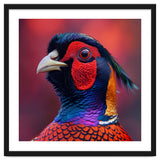 Close Up Pheasant Bird Head Detailed Feathers thumbnail