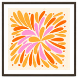Floral Burst - pink, yellow and orange thumbnail