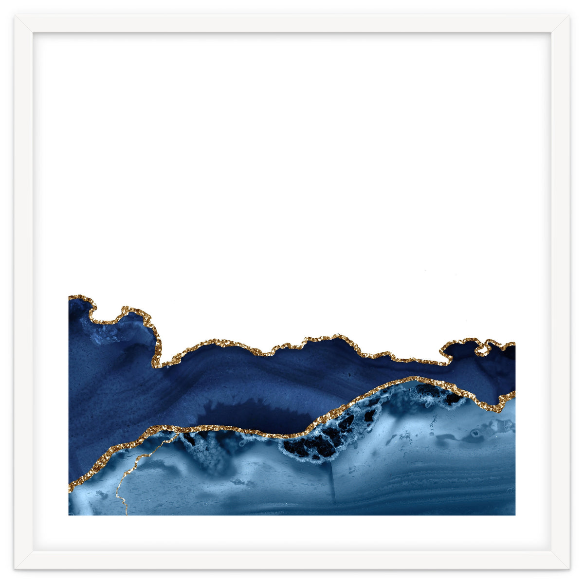 Navy & Gold Agate Texture 26