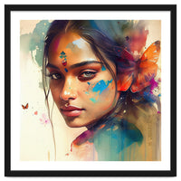 Butterfly Whisper Hindu Portrait