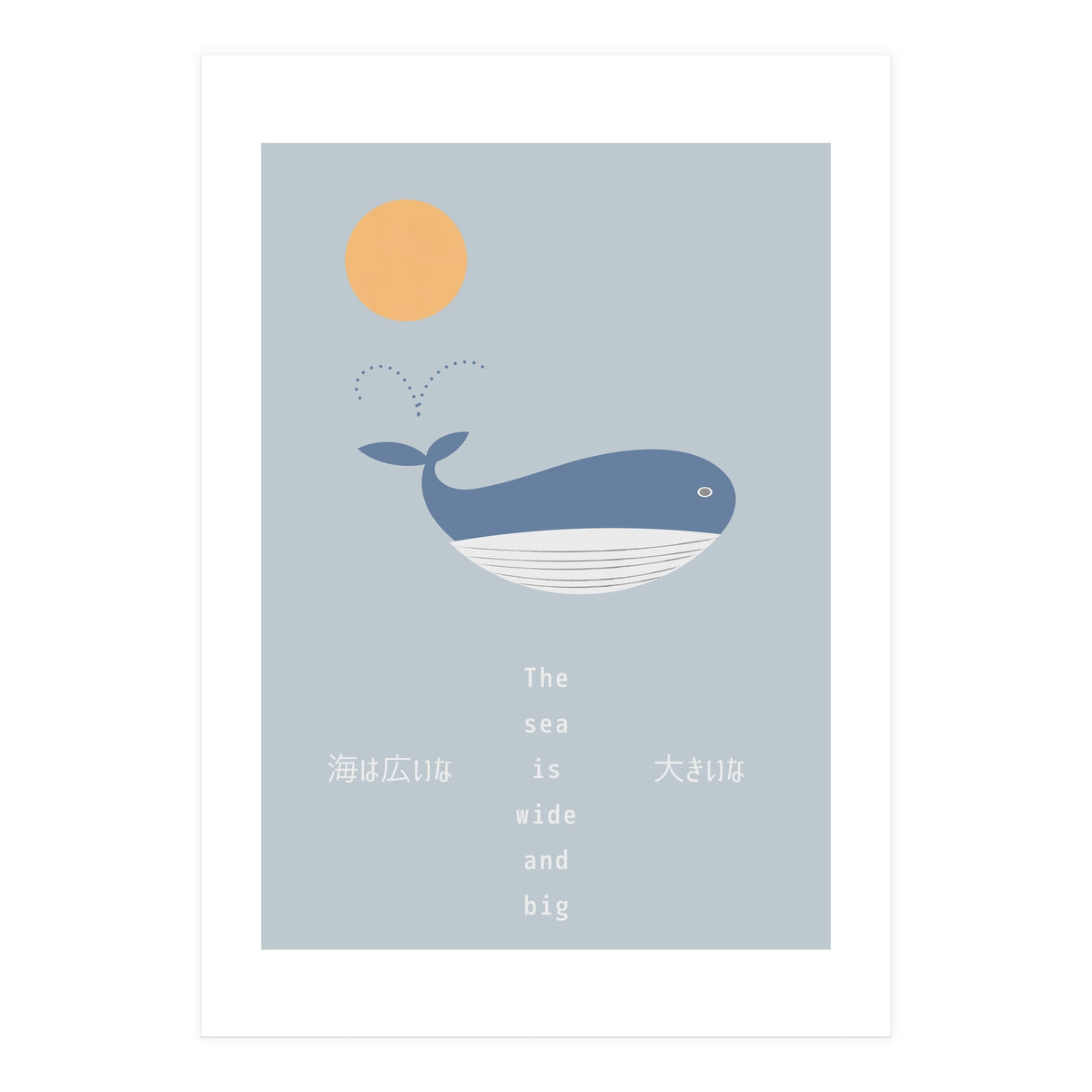 The whale in theocean (Print Only)