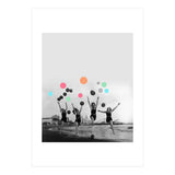 Vintage Women Black & White Photography Balloons Freedom Feminism Women's Rights Individuality (Print Only) thumbnail