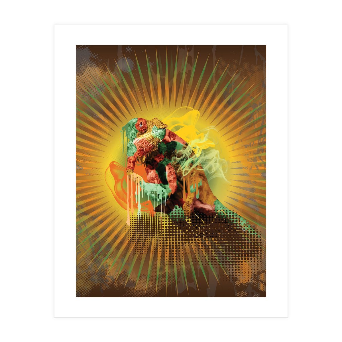 Chameleon Lizard (Print Only)