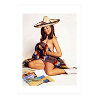 Sexy Pinup Mexican Girl (Print Only)