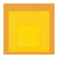 JOSEF ALBERS - HOMAGE TO THE SQUARE ORANGE YELLOW  (Print Only)