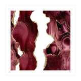 Burgundy & Gold Glitter Agate Texture 05  (Print Only) thumbnail