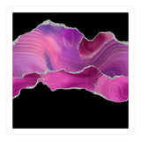 Magenta & Silver Agate Texture 04  (Print Only) thumbnail