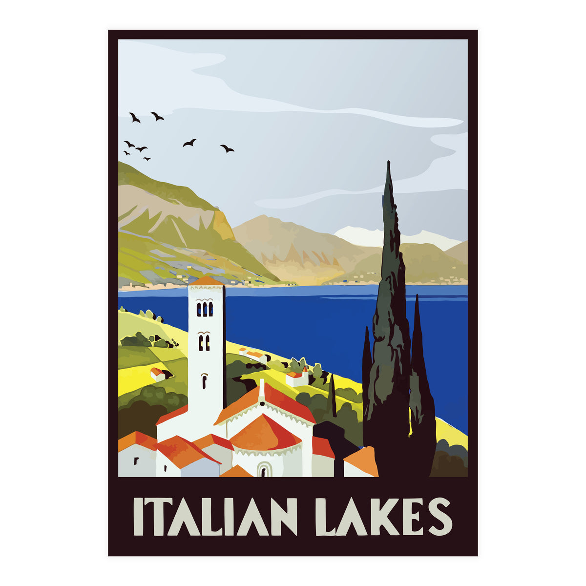Italian Lakes (Print Only)