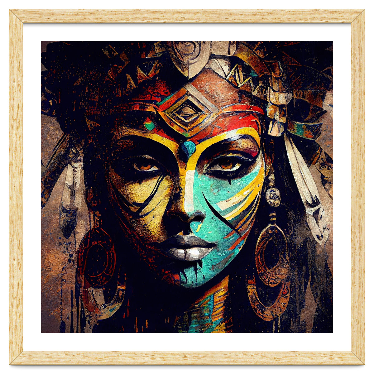 Midnight Warrior Woman Portrait