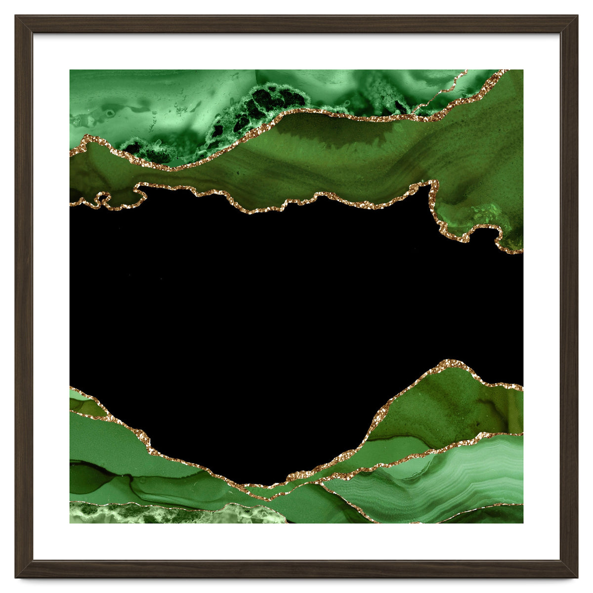 Green & Gold Agate Texture 18