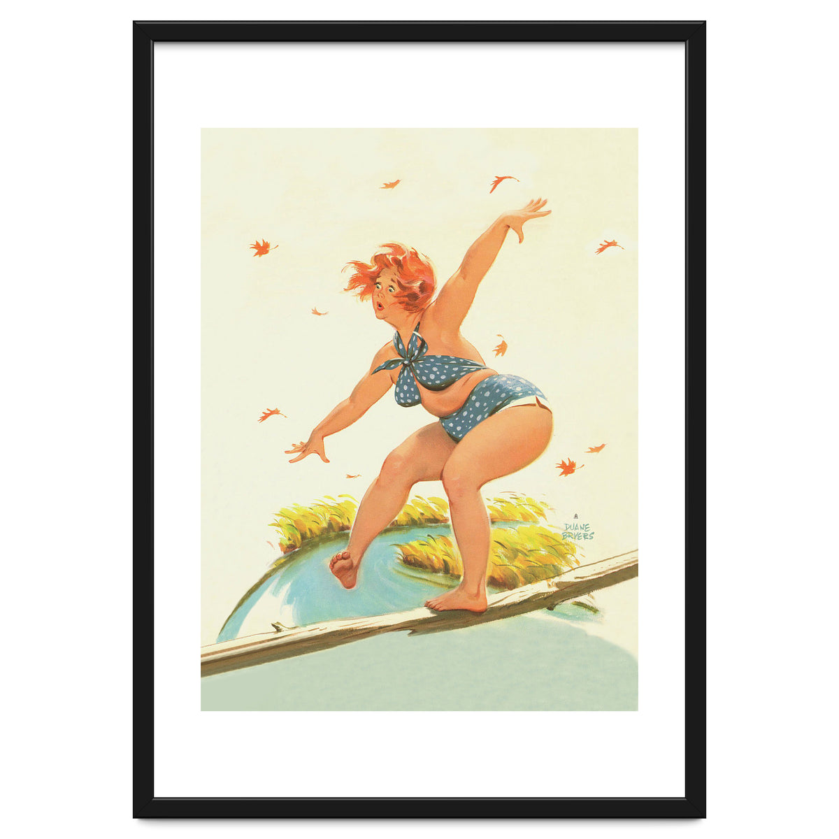 Sudden Wind On A Wooden Beam