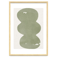 GREEN WATERCOLOR SHAPES NO.2