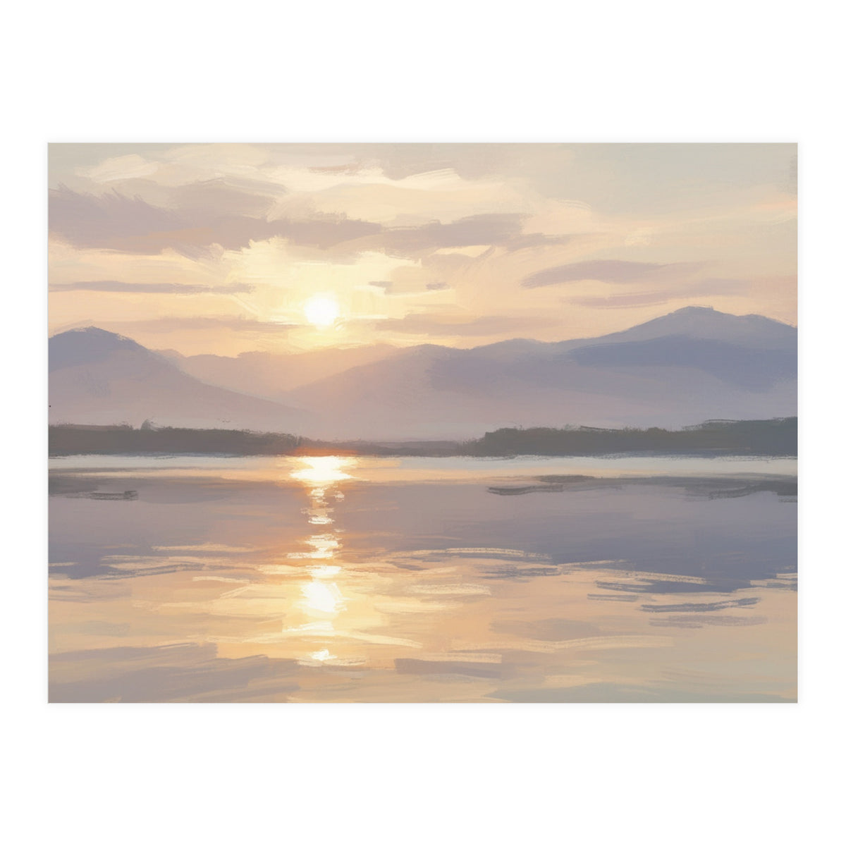 Golden Horizon at Dusk (Print Only)