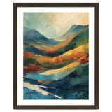 Textured Impasto Mountain Valley Landscape thumbnail