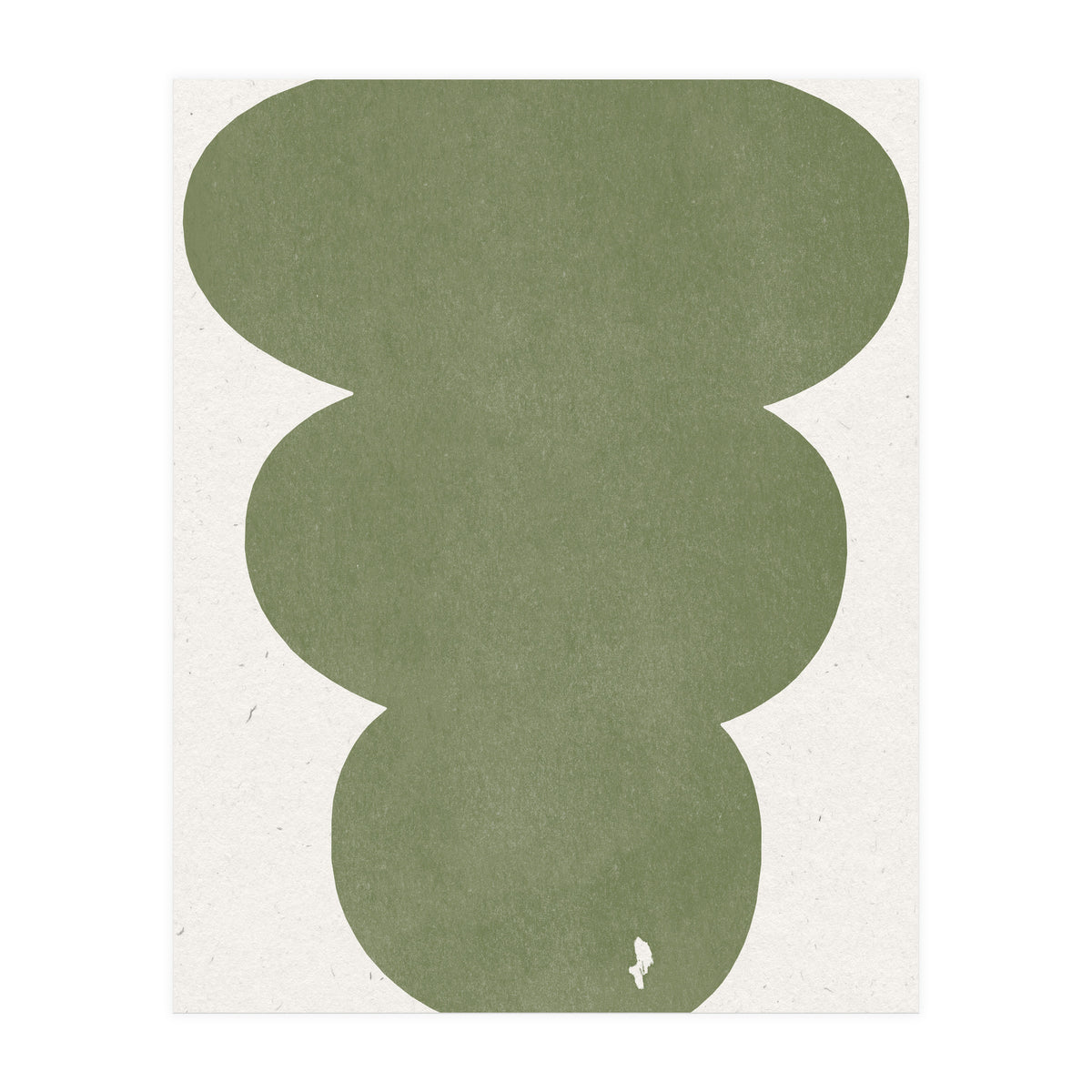 GREEN WATERCOLOR SHAPES NO.4 (Print Only)