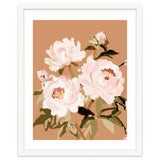 Blush Peony Painting, Floral Wall Art, Neutral Flower Print, Peony Art thumbnail