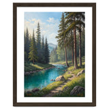 Serene Alpine Forest River Landscape thumbnail