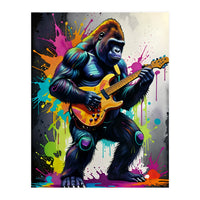 Gorilla Plays Guitar (Print Only)