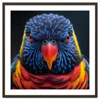 Close Up Of A Colorful Rainbow Lorikeet Bird