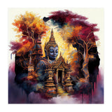 Autumn Forest Buddha Temple (Print Only) thumbnail