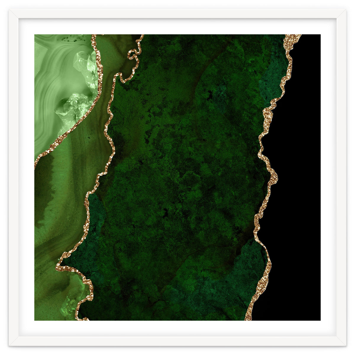Green & Gold Agate Texture 15