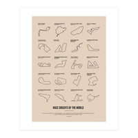 Grand Prix Formula One Circuits Racing Car (Print Only)
