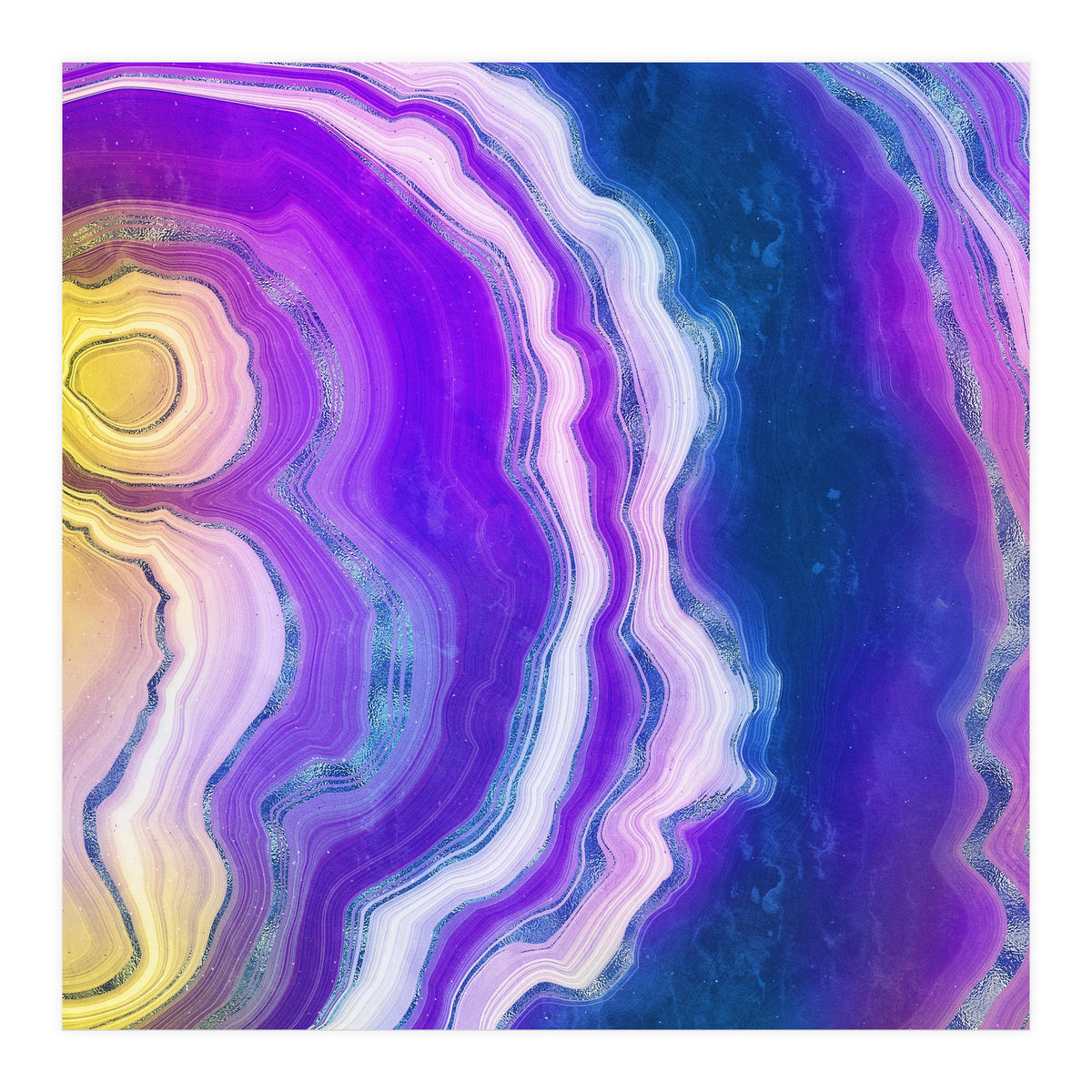 Neon Agate Texture 02  (Print Only)