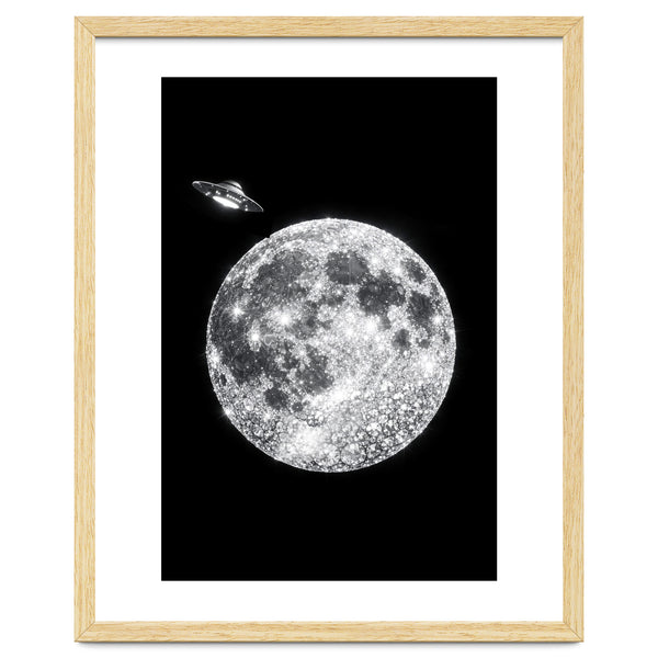 Diamond moon and UFO