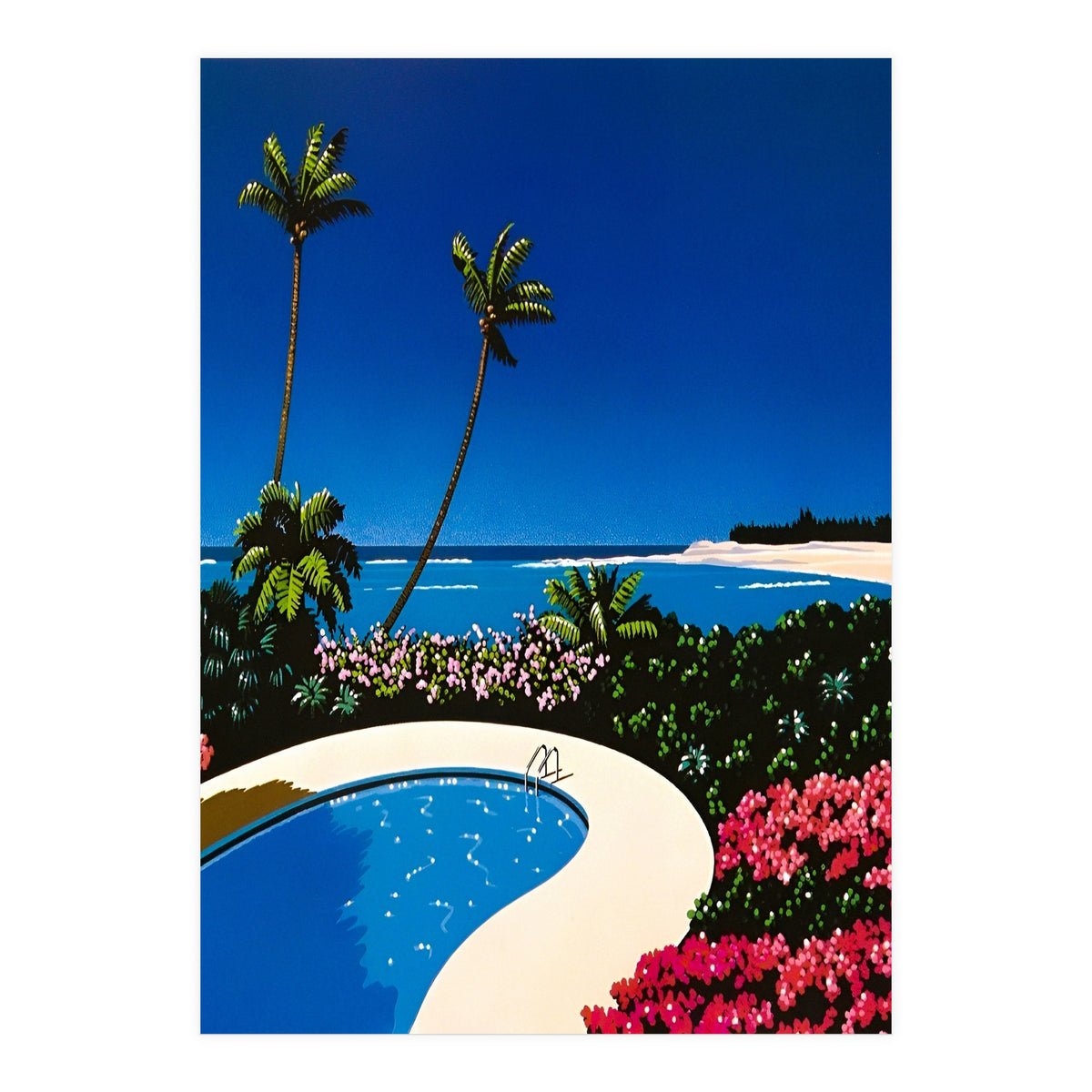 Hiroshi nagai - Swimming Pool, vaporwave (Print Only)