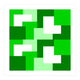 Green Abstract Square Tiles (Print Only) thumbnail