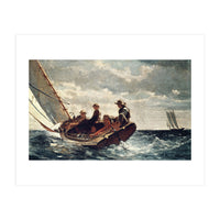 Winslow Homer: Breezing Up (A Fair Wind). Date/Period: 1873 - 1876. Painting. (Print Only)