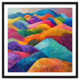 Vibrant Rainbow Rolling Hills Landscape thumbnail