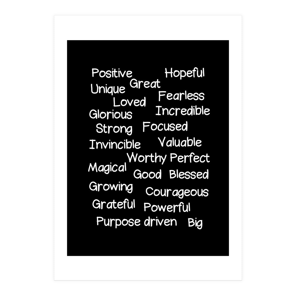 Positive affirmations (Print Only)