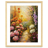 Golden Hour Summer Garden Path Oil Painting thumbnail