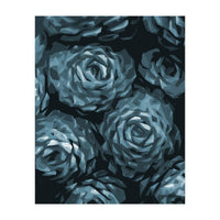 Succulent Plant Blue Ii (Print Only)