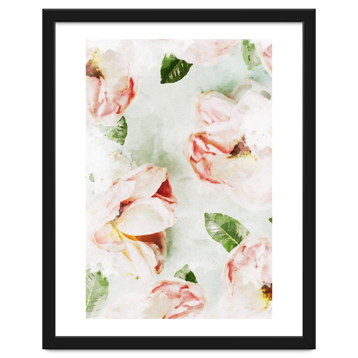 Roses & Foliage Watercolor