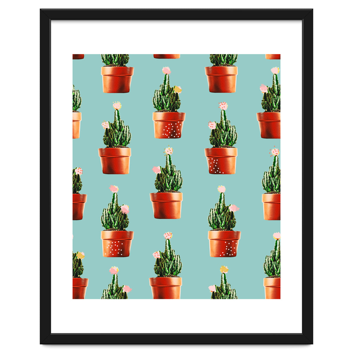 Cactus in Copper Pots #society6 #decor #buyart